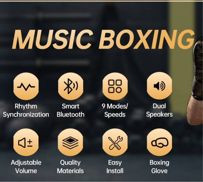 ViberFit Pro V2 Music Boxing Machine - Free Boxing Gloves included